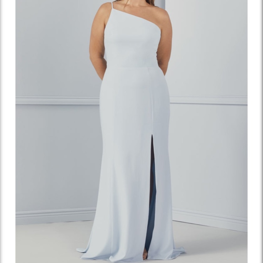 AMSALE Sloan dress in platinum